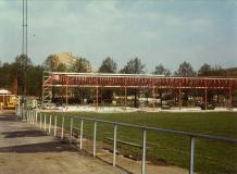 Ishallen under byggnad 1979